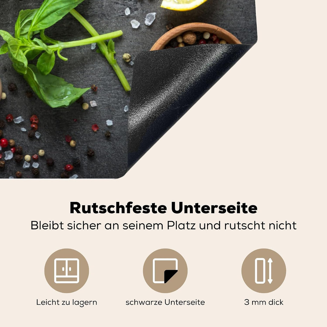 KitchenYeah© Herdabdeckplatte Einteilig Ceranfeld Abdeckplatte für | 83x51 cm - Induktionsschutz Cer
