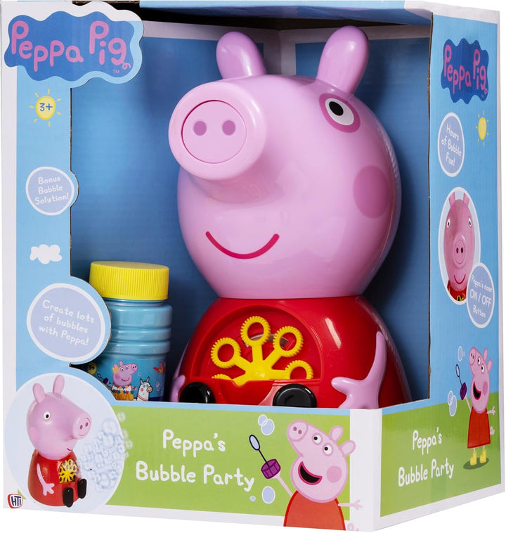 Peppa Pig Seifenblasenmaschine | Bonus Seifenblasenlösung | Perfektes lustiges Outdoor- & Indoor-Spi