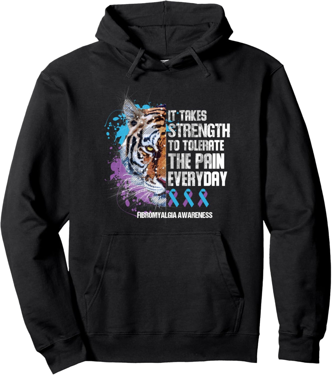Fibromyalgie Es braucht Kraft um die Schmerzen zu tolerieren Pullover Hoodie