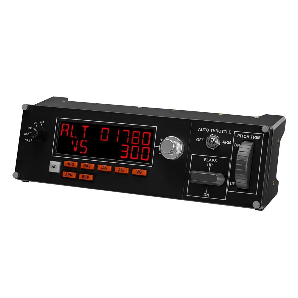 Logitech G Saitek Pro Flight Multi-Panel, Autopilot-Controller für Flug Simulatoren, LCD-Display, Au