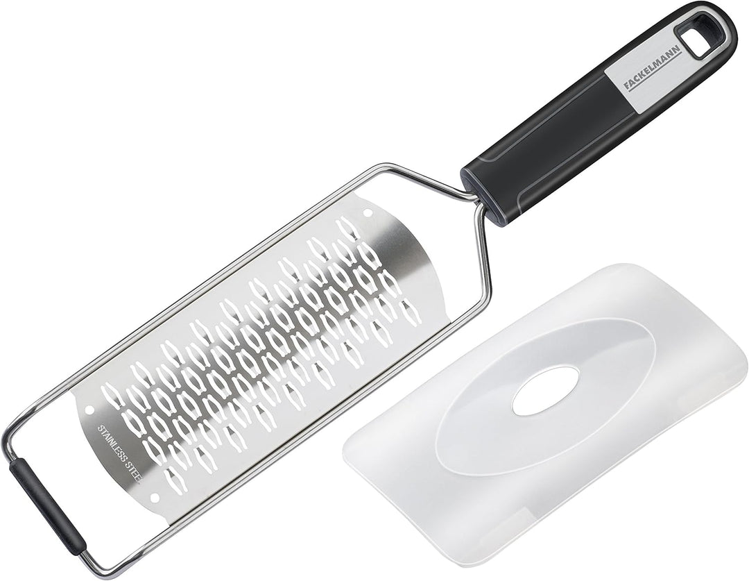 FACKELMANN Käse-Set Sense, Küchenhelfer aus hochwertigem Edelstahl mit langlebigem Soft-Touch-Griff,