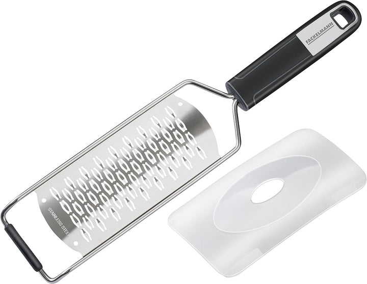 FACKELMANN Käse-Set Sense, Küchenhelfer aus hochwertigem Edelstahl mit langlebigem Soft-Touch-Griff,