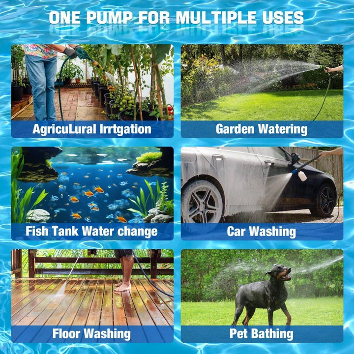 Tauchpumpe für Einhell 18V Akku, Mini-Wasserpumpe, Absaugpumpe,Poolpumpen für Keller,Pool,Gartenbewä