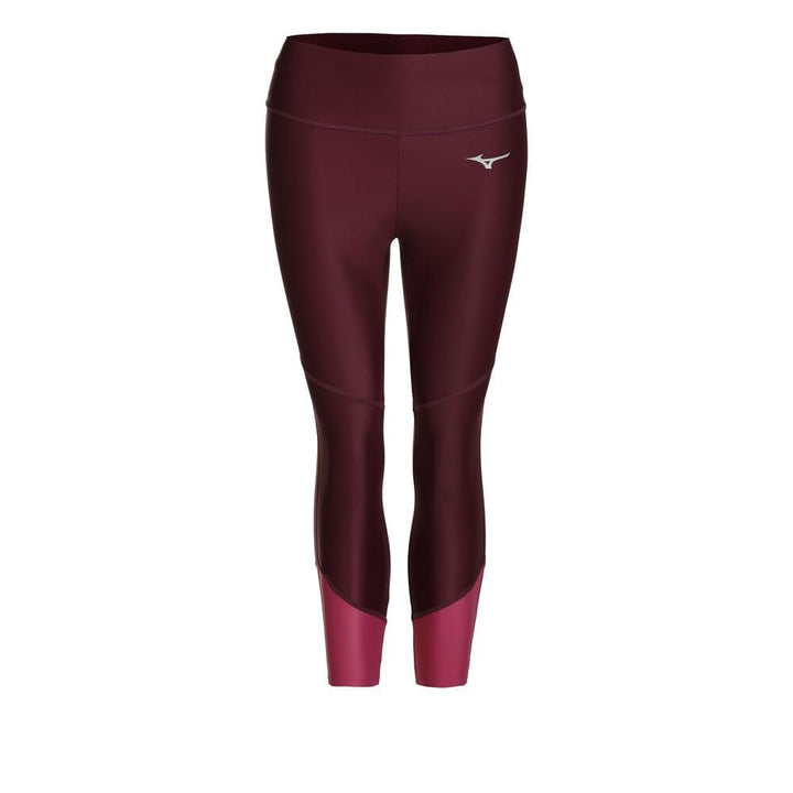 Mizuno Damen 3/4 Tights XS Traubenwein, XS Traubenwein