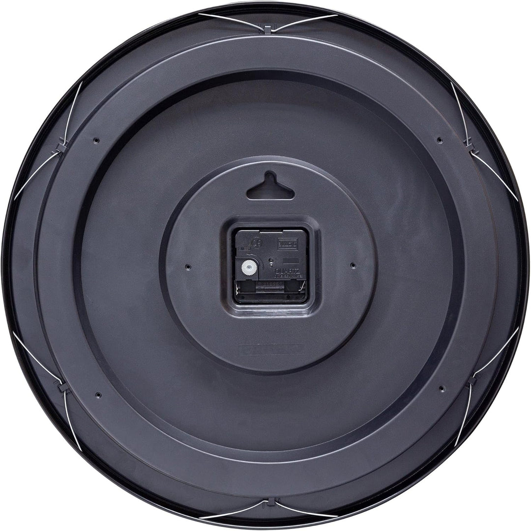 NeXtime Wanduhr Dia. 40cm - Metall Amsterdam Stil Uhrwerk One Size Silberfarben, One Size Silberfarb