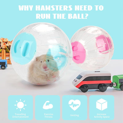 18,5 cm Hamster Gymnastikball, Transparent Hamster Ball, Kunststoff Hamster Laufball Gymnastikball R