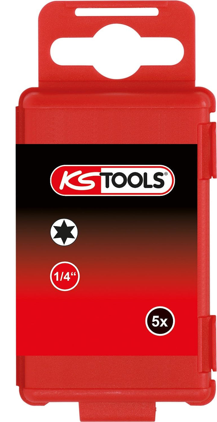 KS Tools 9183566 Torsion power Bit TX, 75 mm, T25 1/10,2 cm (5 Stück)