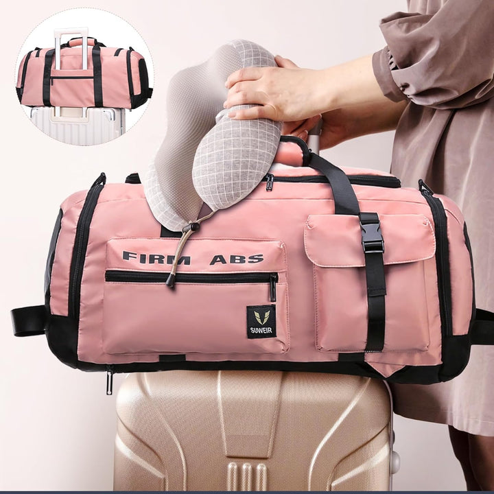 Suweir Reisetasche Gross Damen Herren 65L Sporttasche mit Schuhfach und Nass-Trockenfach Large Capac