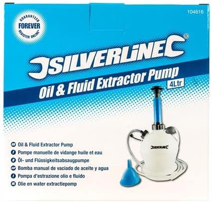 Silverline 104616 Öl- und Flüssigkeitsabsaugpumpe, 4 l 4 l