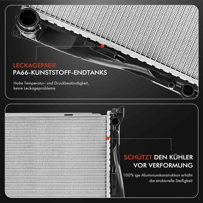 Frankberg Kühler Wasserkühler Motorkühler Schaltgetriebe/Automatikgetriebe Kompatibel mit 3er E90 E9