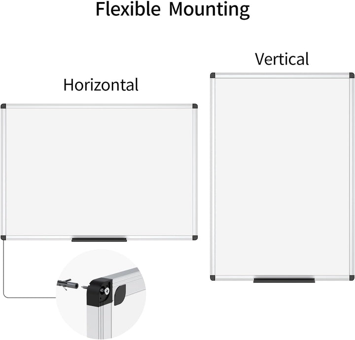 VIZ-PRO Whiteboard - mit Alurahmen, magnetisch - 2er Pack 90 x 60 cm, 2er Pack 90 x 60 cm