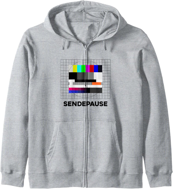 Sendepause Testbild 90er Jahre 80er Jahre Fan Geschenkidee N Kapuzenjacke