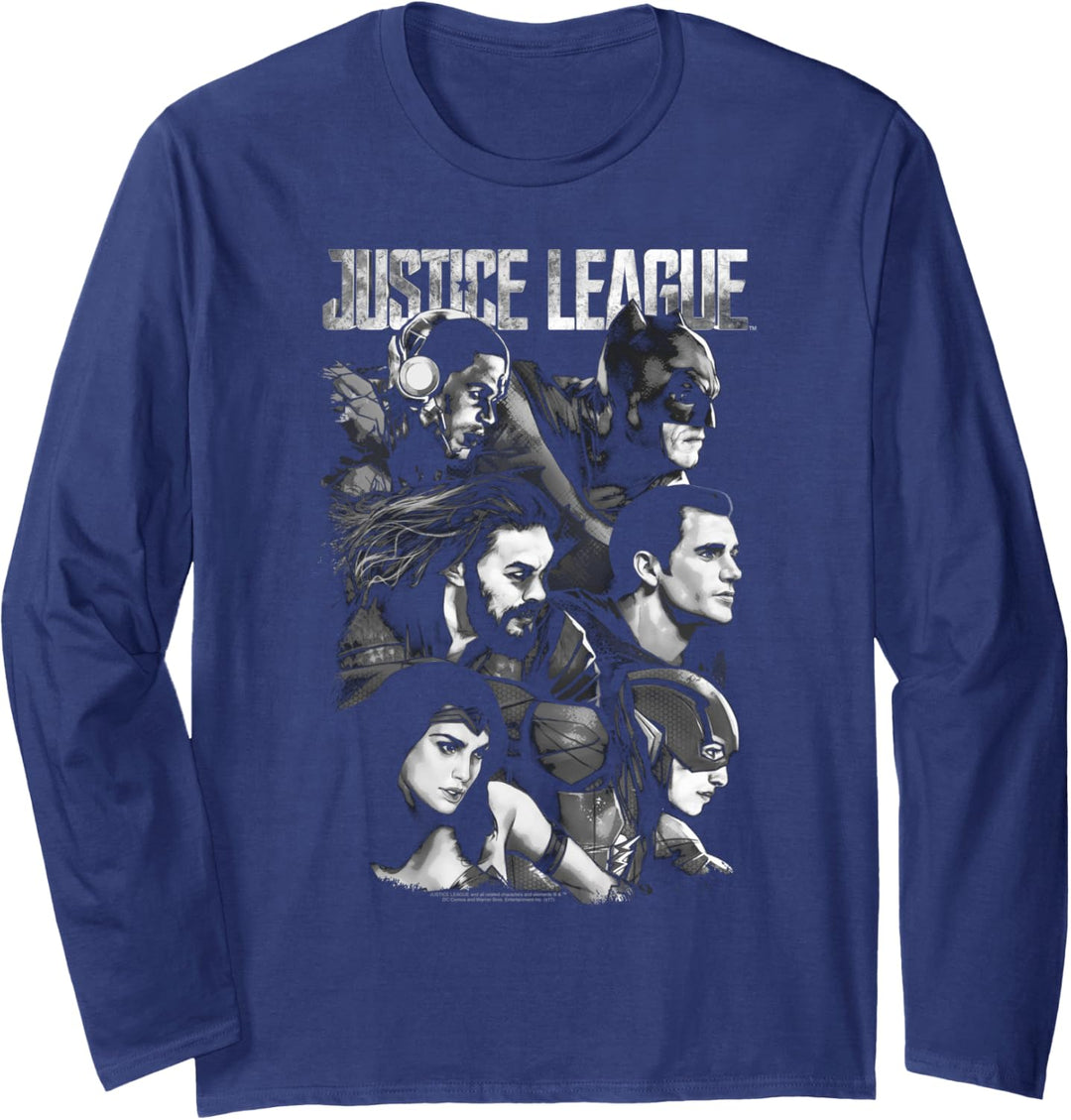 Justice League Movie Pushing Forward Langarmshirt