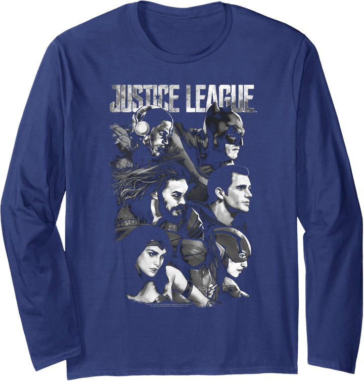Justice League Movie Pushing Forward Langarmshirt