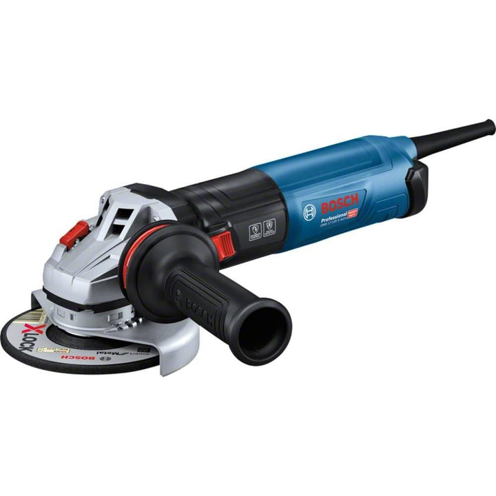 Bosch Professional Winkelschleifer GWS 17-125 S INOX (1.700 Watt, Zusatzhandgriff, Schutzhaube, ankl