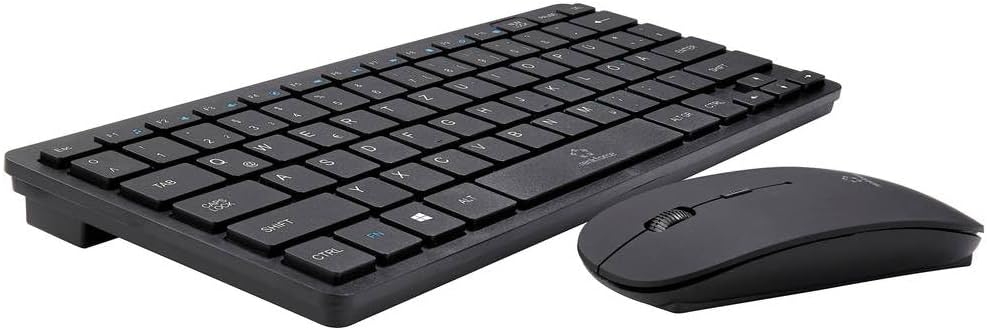 Renkforce RF-KMC-410 Kabellos Tastatur, Maus-Set Deutsch, QWERTZ Schwarz
