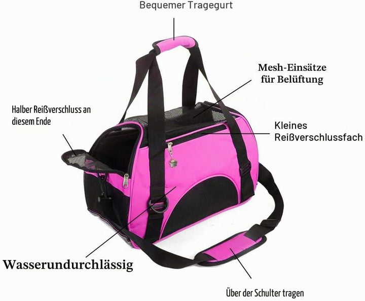 Transporttasche für Katzen, weiche Seiten, für Katzen, Hunde, Welpen, bequem, tragbar, faltbar, von