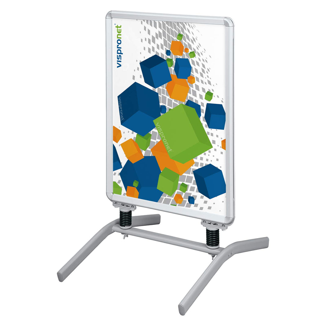 Plakatständer DIN A1 | ✓ Kundenstopper | ✓ Werbetafel | ✓ Gehwegaufsteller Outdoor 2 (mit Alu-Klemmr