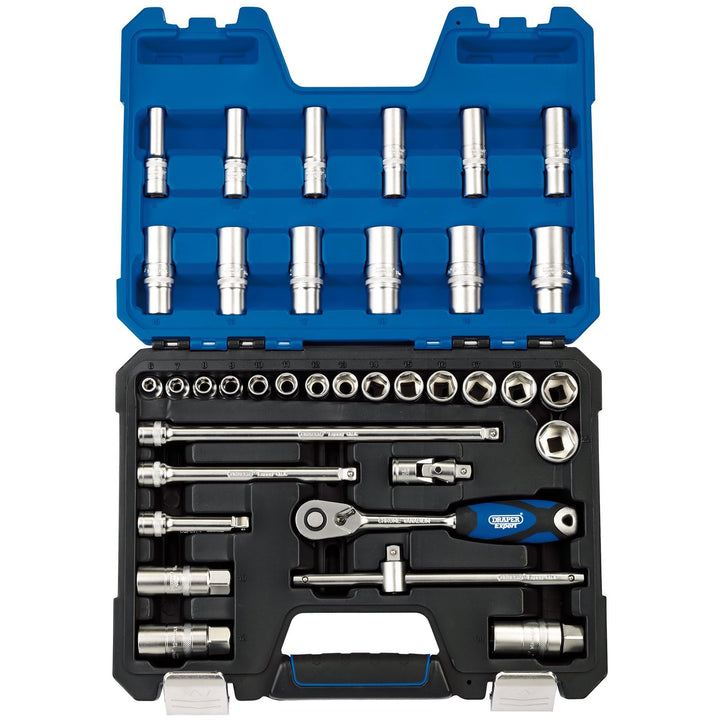 Draper 16449 3/8 Zoll Vierkantantrieb metrisch Steckschlüsselsatz 36-teilig