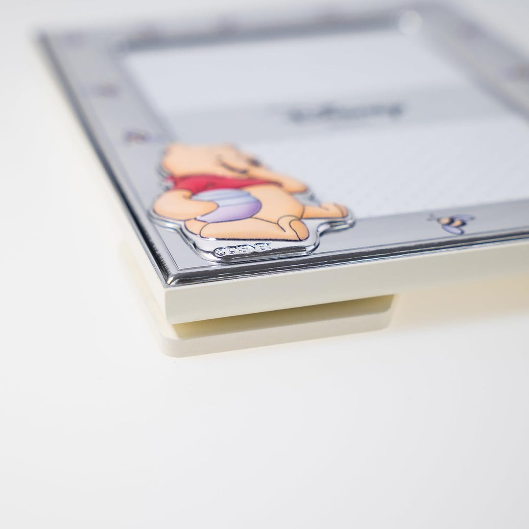 VALENTI & CO. – Disney Baby – Winnie Puuh Bilderrahmen aus Silber für Kinder, Geschenkidee für Taufe