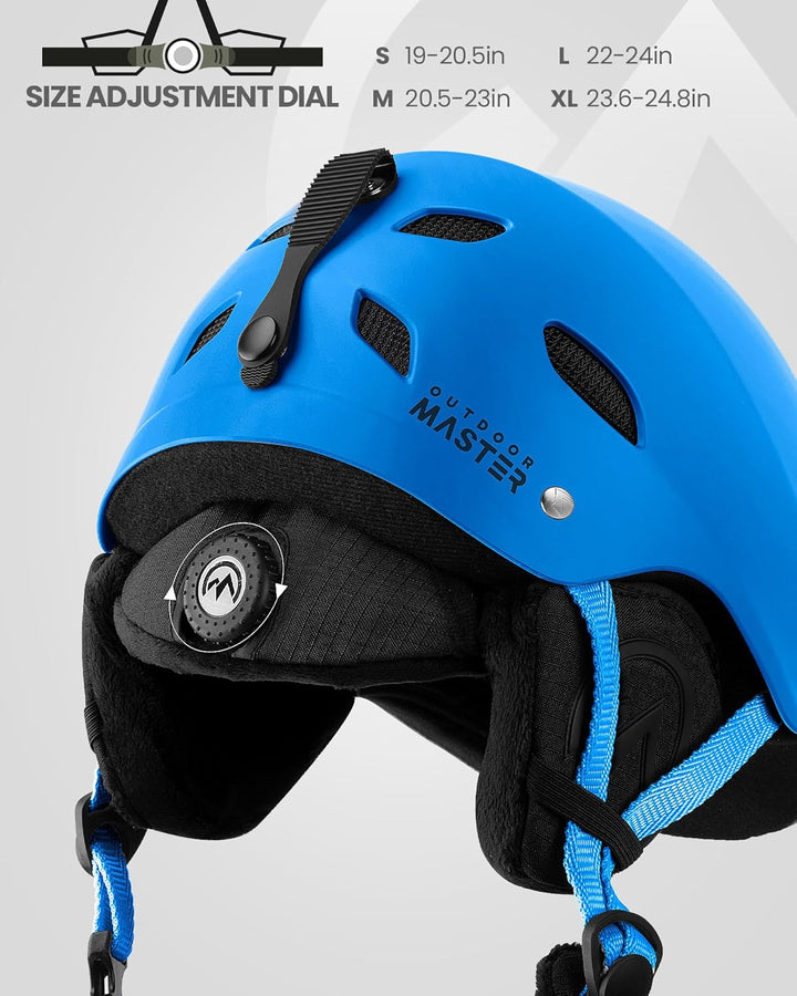 OutdoorMaster Kelvin Unisex Skihelm - Schneesporthelm für Skifahren/Snowboard mit Belüftungssystem,