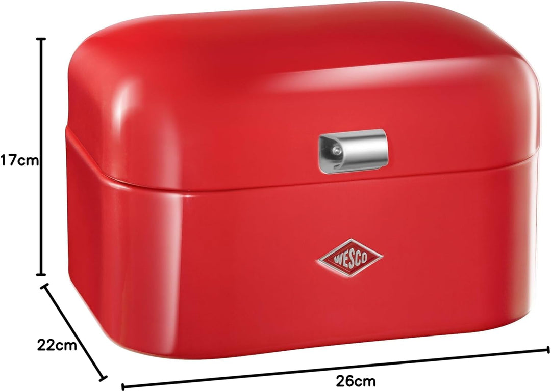 Wesco 235101-02 Brotkasten Single Grandy, rot, Rot