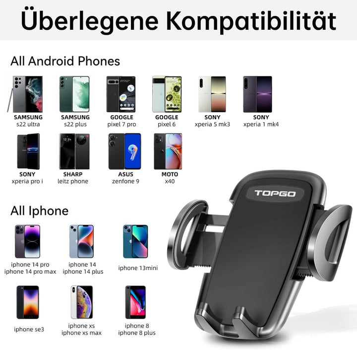 Kfz-Becherhalter, Handyhalterung, verstellbar, Getränkehalter für Smartphones
