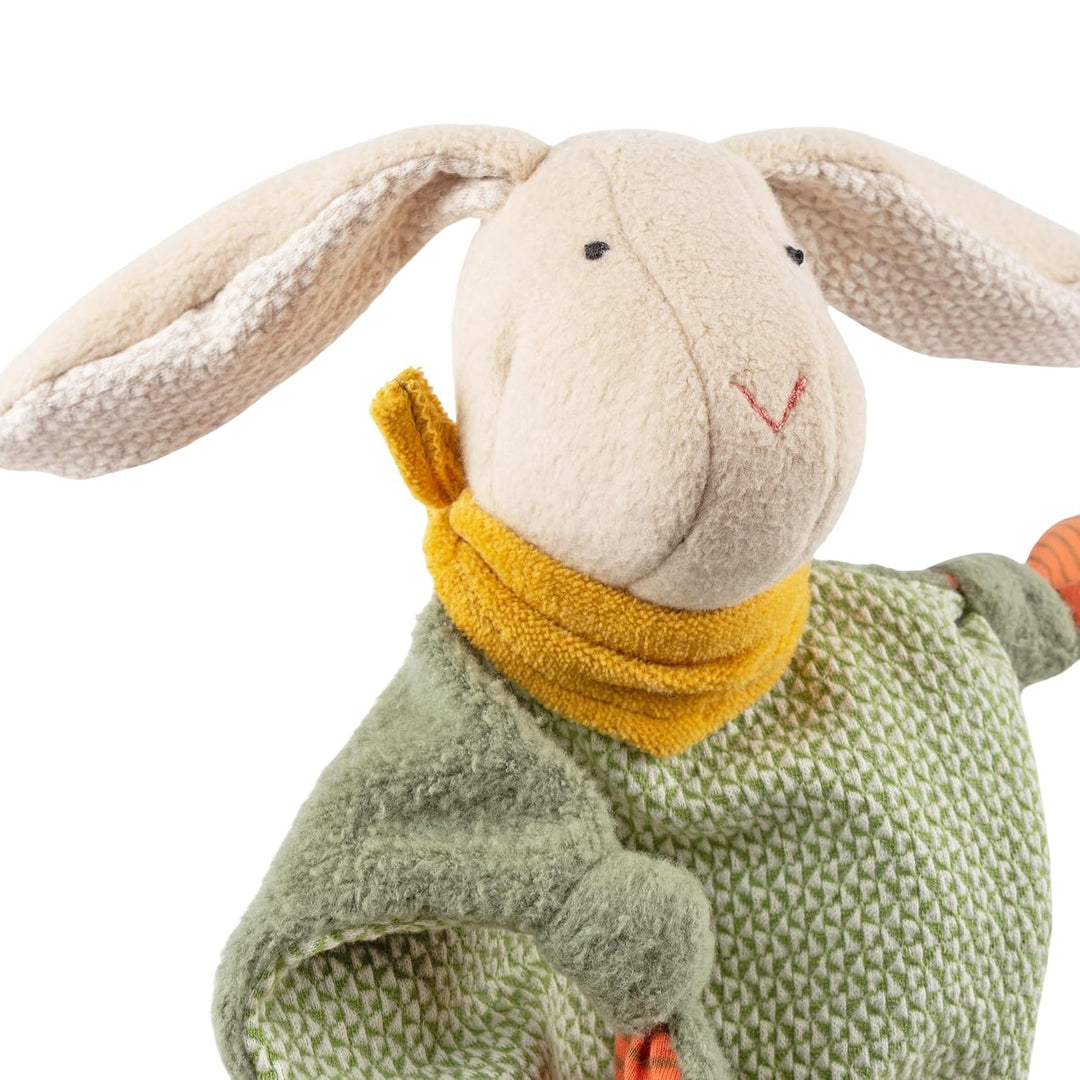 sigikid Baby Schnuffeltuch Schmusetuch Kuscheltuch ab Geburt Geschenkidee Grün/Rot/Beige/Hase, Grün/