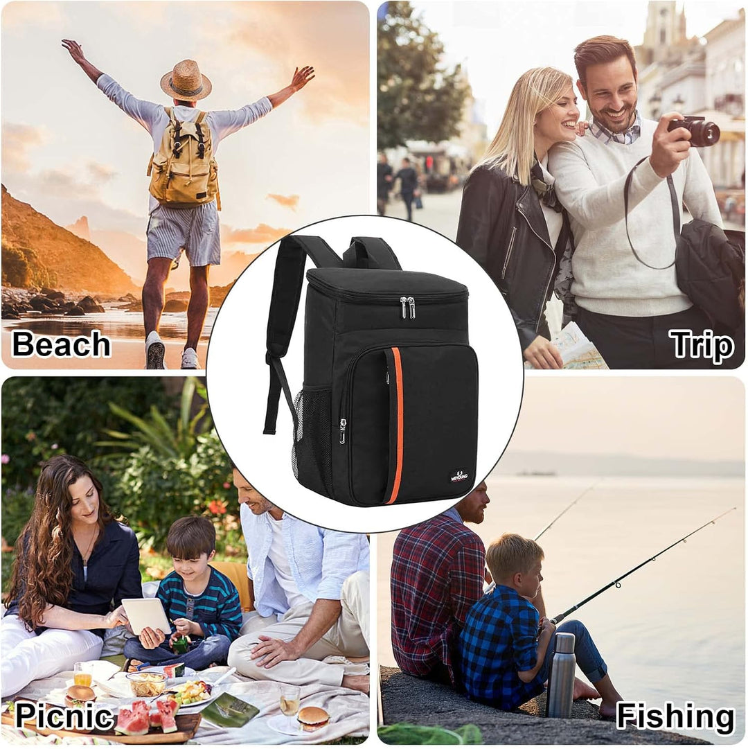 23L Picknickrucksäcke Gross Kühlrucksack Isoliert Kühltasche Outdoor Picknicktasche Thermo Rucksack