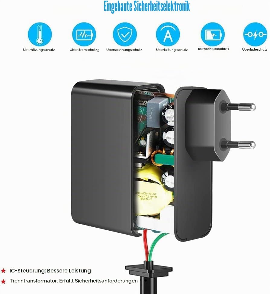 KFD Netzteil 12V 3,33A Ladegerät Ladekabel für Sky Q Receiver PR-HD3000 PR-HD3000 S HD3 HD4 Sky+ Pro