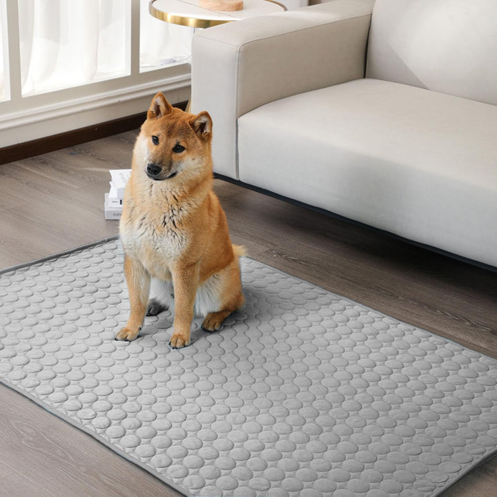 YXHZVON Haustier Kühlmatte Sommer Kühlkissen für Hunde Grau Grau-XL, Grau-XL