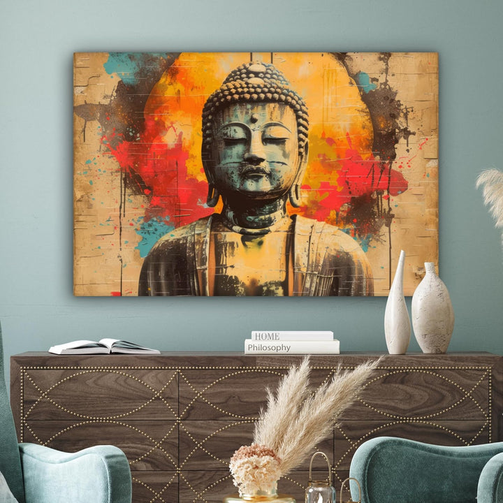 MuchoWow© Leinwandbild Gross 120x80 cm XXL Dekoration Wohnzimmer Bilder Pictures Wall Decoration Liv