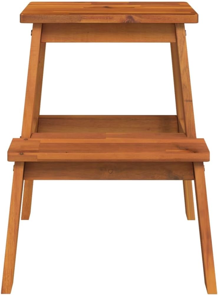 vidaXL Tritthocker 2 Stufen, Hocker für Küche Wohnzimmer, Sitzhocker für Kinder Erwachsene, Gartenho