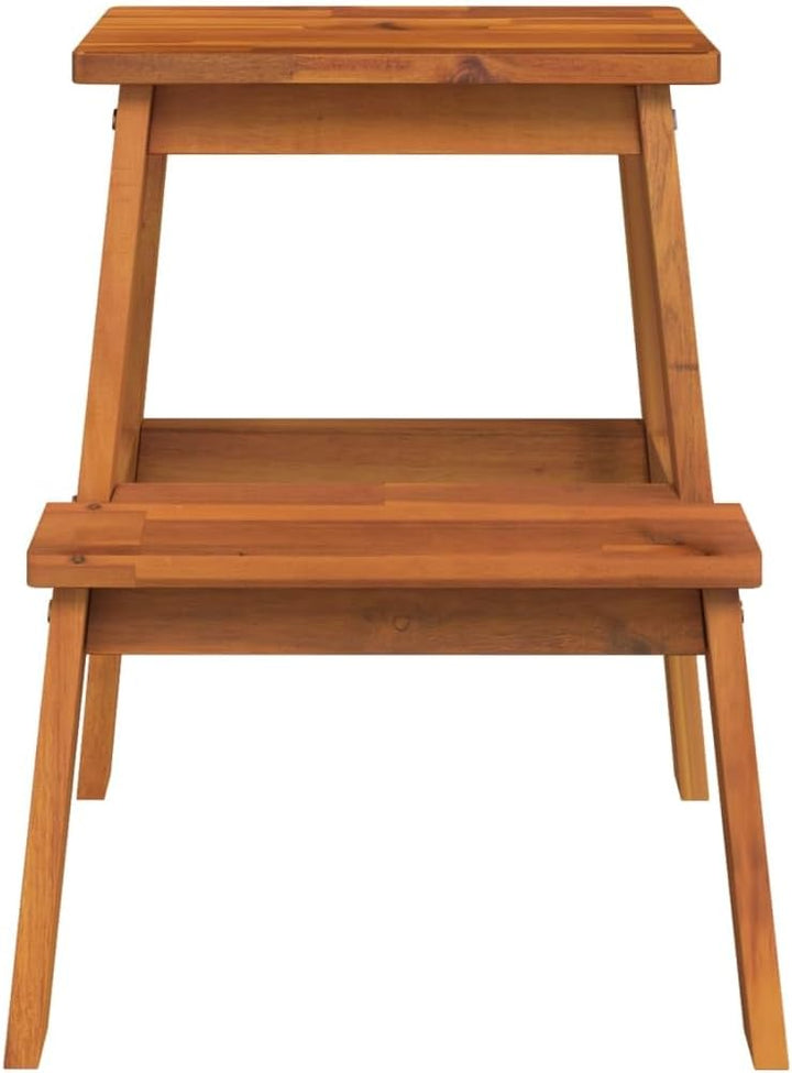 vidaXL Tritthocker 2 Stufen, Hocker für Küche Wohnzimmer, Sitzhocker für Kinder Erwachsene, Gartenho
