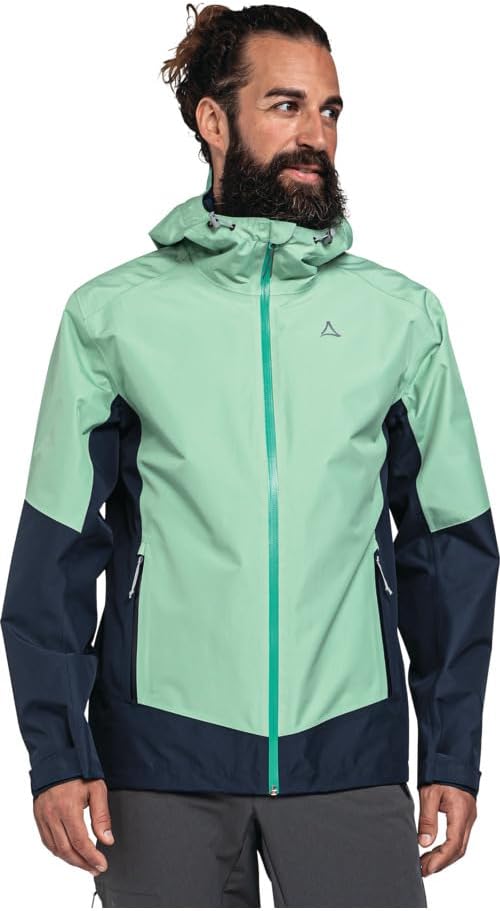 Schöffel Herren Wamberg Jacke Regenjacke Hardshelljacke 50 6055 - grün, 50 6055 - grün