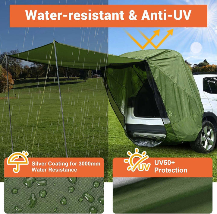 Universal Heckklappenzelt Caddy - Wasserdichtes Auto Heckzelt für Camping & Reisen - Kompatibel mit
