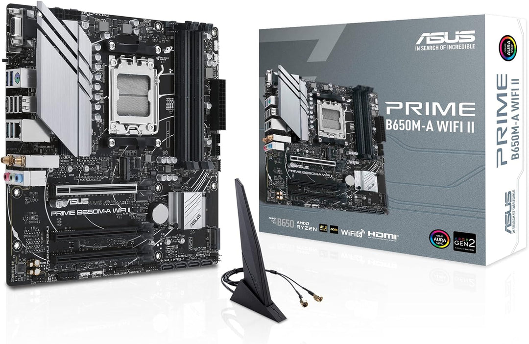 ASUS Prime B650M-A WIFI Gaming Mainboard Sockel AMD AM5 (Ryzen 7000, micro-ATX, DDR5 Speicher, PCIe