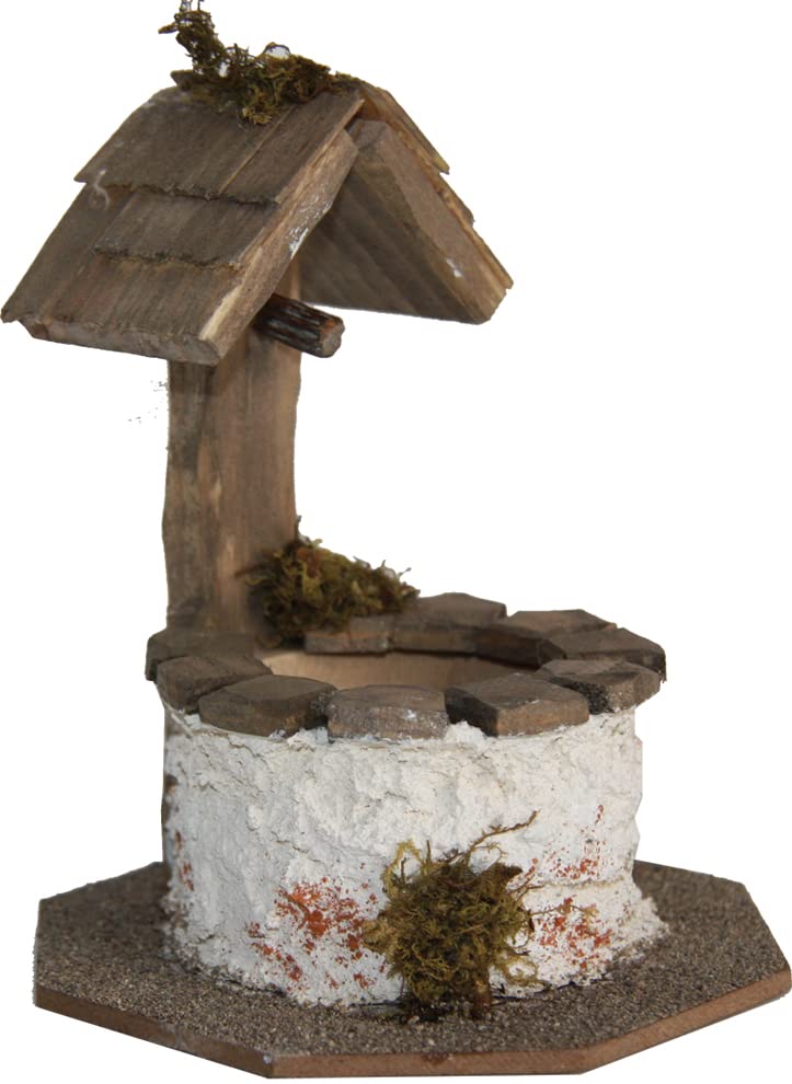 Dekoprojekt Krippenzubehör Brunnen rund, klein 9,5 cm