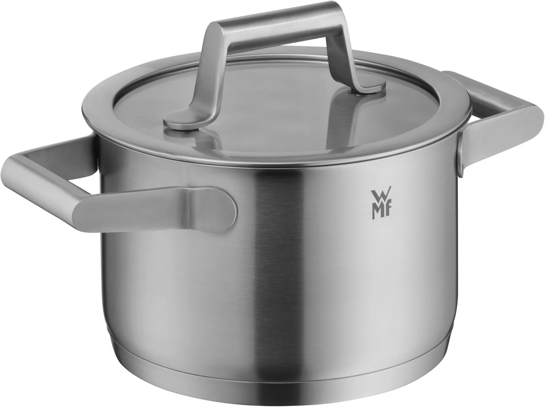 WMF Comfort Line Topfset Induktion 4-teilig, Induktions Töpfe Set, Kochtopf Set mit Glasdeckel, Crom