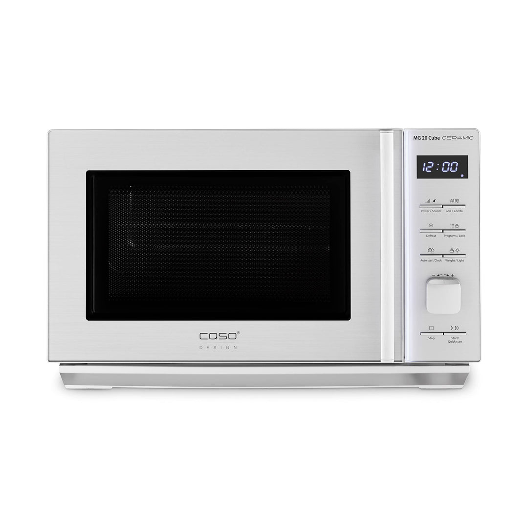 CASO MG 20 Cube Ceramic-Mikrowelle+Grill mit Keramikboden,kein Drehteller notwendig, Grillen auf 2 E