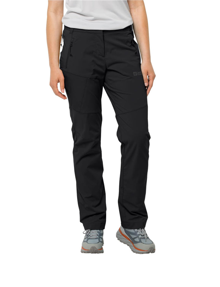 Jack Wolfskin Damen Glastal Pants W Wanderhose 36 Schwarz, 36 Schwarz