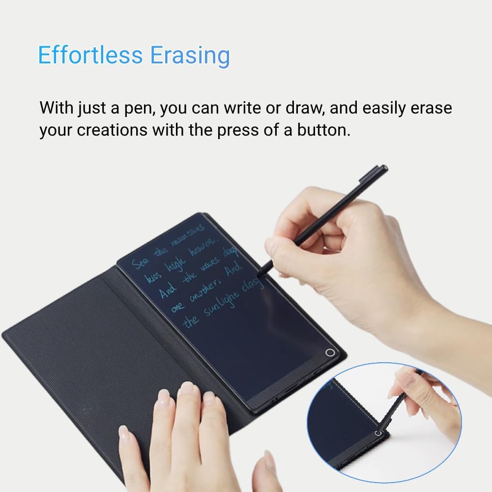 ASHATA LCD Schreibtablet für Erwachsene, 6,5 Zoll Vollbildmotor Digital Notepad, Tragbares Löschbloc