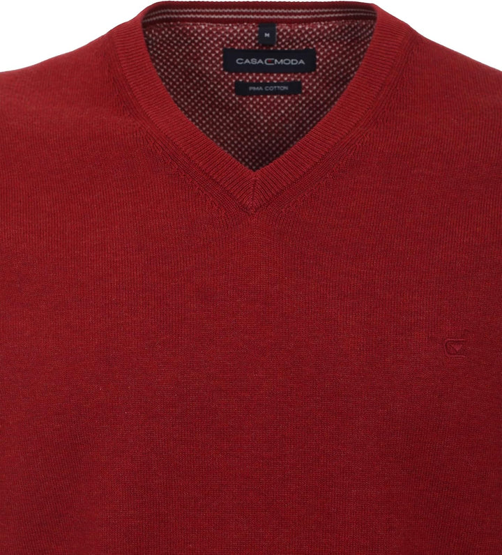 CASAMODA Herren Pullover M Mittelrot, M Mittelrot