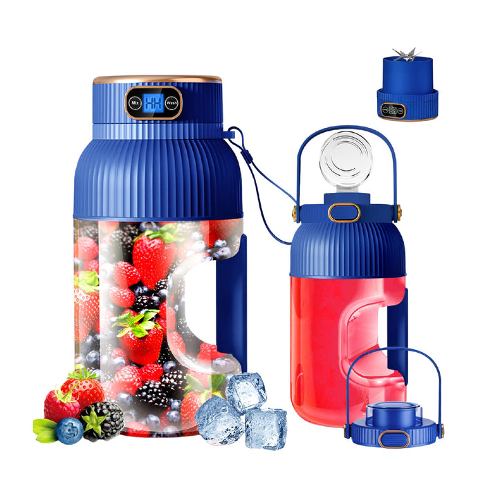 Fruchtsaftmaschine, Ice Cream-Maschine mit 1,2-Liter-Mischbehälter, eingebauter Batterie-Mixer mit 1
