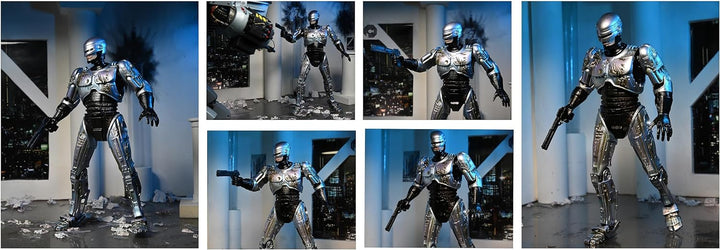 Neca Ultimate Robocop-Figur mit Stuhl, 20 cm 203605 Schwarz