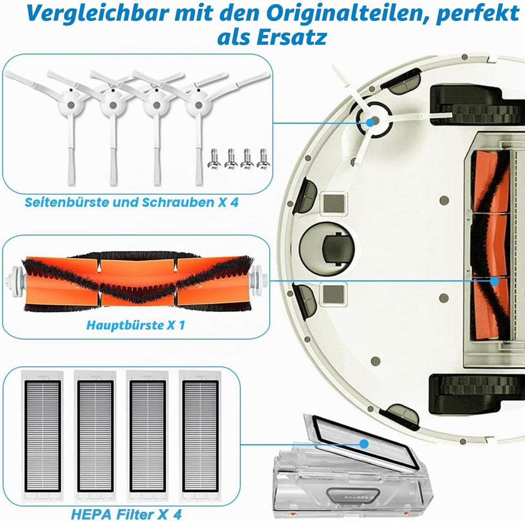 Zubehör für Xiaomi Roborock S6 S60 S65 Ersatzteile für Xiaomi Roborock S5 Max S5 S50 S51 S55 Zubehör