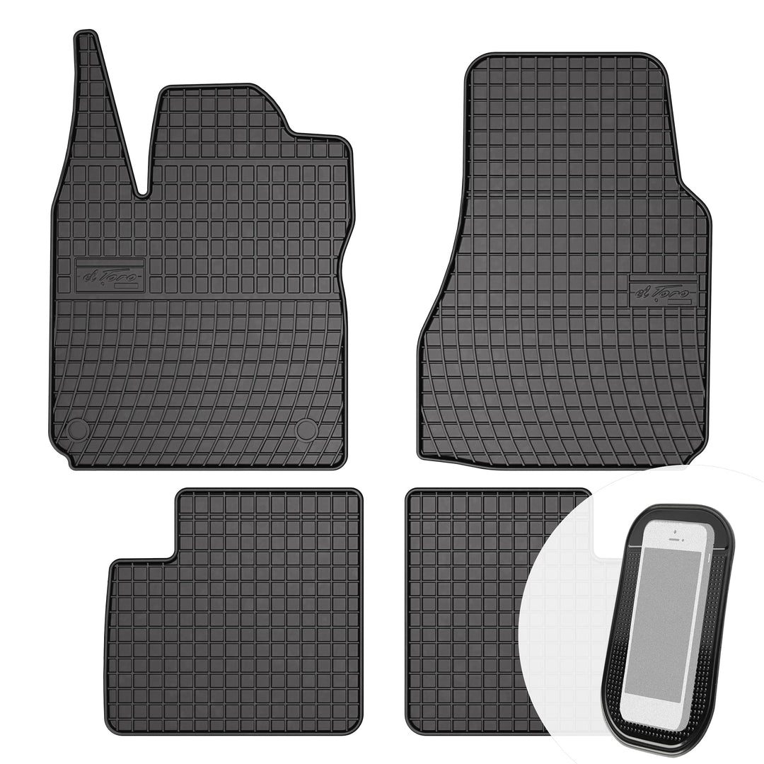 Gummimatten Auto Fussmatten Gummi Automatten Passgenau 4-teilig Set - passend für Renault Twingo II