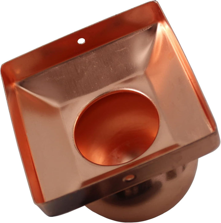 Baumarktplus 10x Pfostenkappe Kupfer Abdeckkappe für Pfosten Kugel 101 mm 10x10 cm
