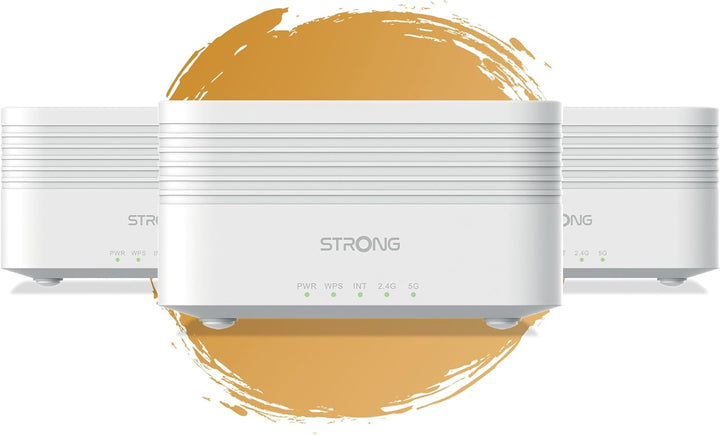 STRONG 3X Atria Wi-Fi Mesh AX3000 ADD-ON – Heimnetzwerk Erweiterung, WLAN Verstärker, Flächendeckend