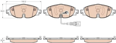 Disc GDB1956-LUC-FPS Brake Set Schuh Set cotec-trw gdb1956 Single, Single